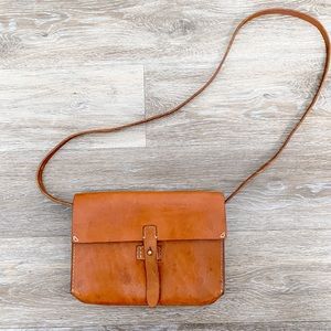 Madewell Military Leather Crossbody Bag